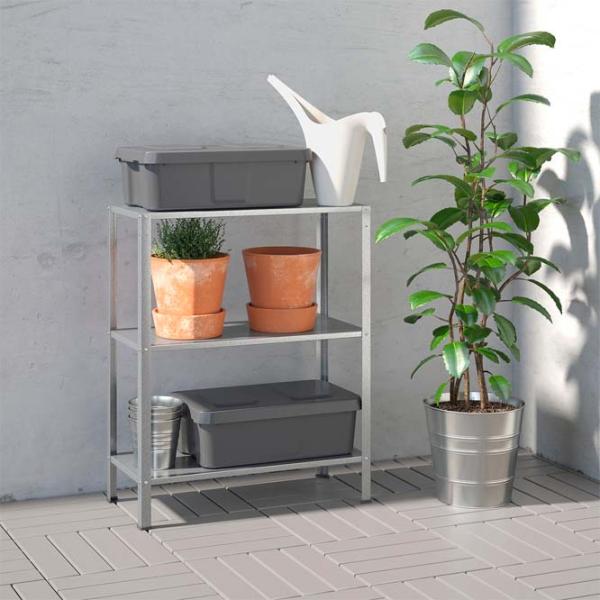Etajeră Ikea Jostein Inox / Oțel inoxidabil photo 2
