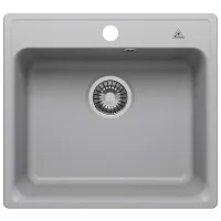 Chiuvetă Tornado QUARTZ S530 53 x 48 / Piatră artificială / Gray