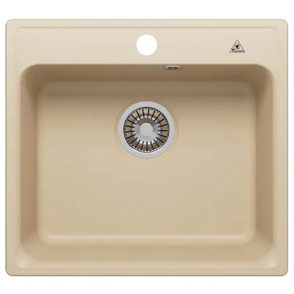 Chiuvetă Tornado QUARTZ S530 53 x 48 / Piatră artificială / Ivory photo 1