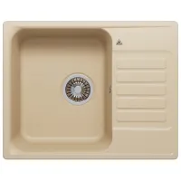 Chiuvetă Tornado QUARTZ L600 60 x 48 / Piatră artificială / White