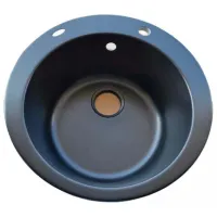 Chiuvetă Tornado SOLEI D 500 40 x 40 / Piatră artificială / Black