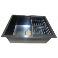 Chiuvetă Backer Trad 580-43029 58 x 43 / Oțel inoxidabil / Black