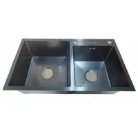 Chiuvetă Backer Duo 750-41047 75 x 41 / Oțel inoxidabil / Black