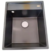 Кухонная мойка Backer Amanda 52 x 44 / Искусственный камень / Черный