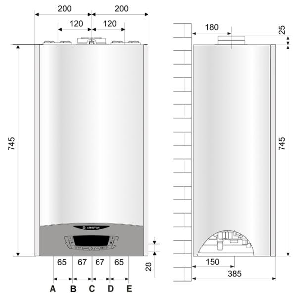Centrală termică pe gaz Ariston Clas One System 35 35 kW / 350 m² photo 5
