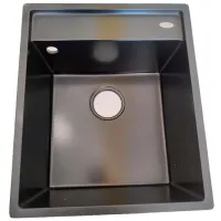 Chiuvetă Backer Amanda 52 x 44 / Piatră artificială / Obsidian Black