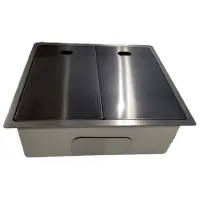 Кухонная мойка Backer Combo 550-45073 x 55 / Нержавеющая сталь / Черный photo 3