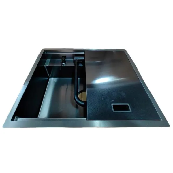 Chiuvetă Backer Hide 600-45074 45 x 60 / Oțel inoxidabil / Black photo 2