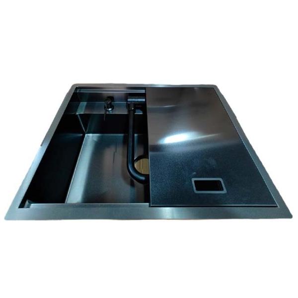 Chiuvetă Backer Hide 600-45074 45 x 60 / Oțel inoxidabil / Black photo 2
