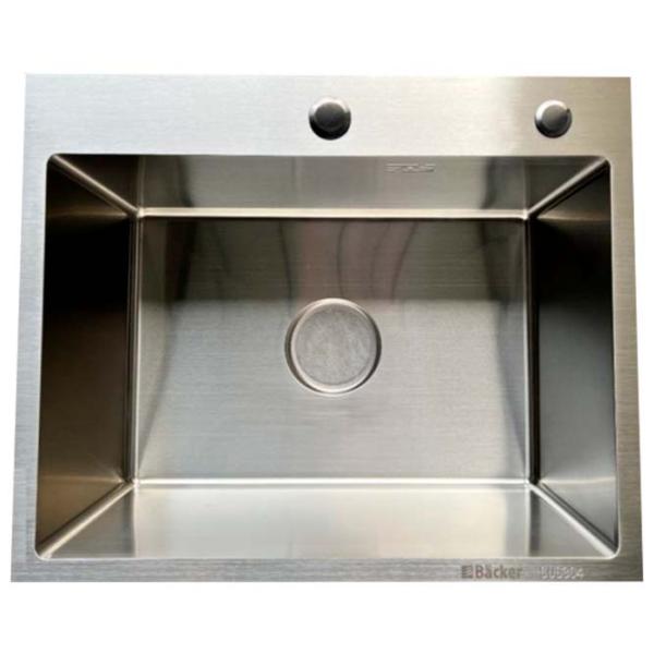 Chiuvetă Backer Simple 550-450J 45 x 55 / Oțel inoxidabil / Inox photo 1