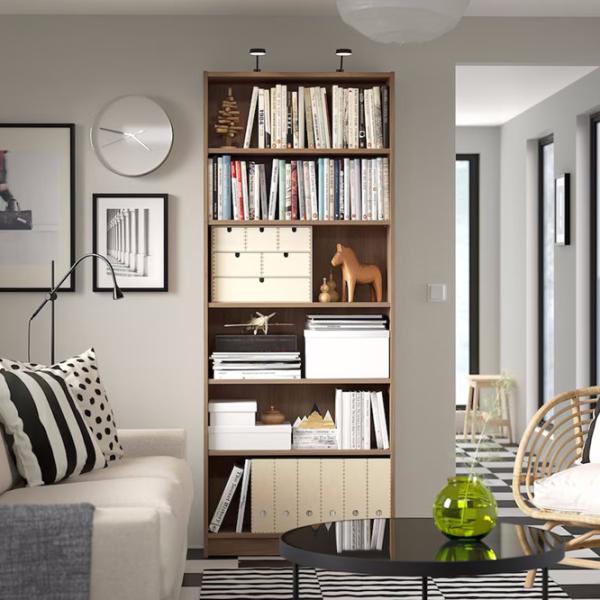 Etajeră Ikea Billy  202 x 80 x 28 cm / PAL / Whitewashed Oak photo 2