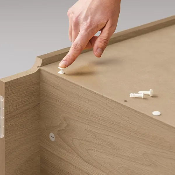 Etajeră Ikea Billy  202 x 80 x 28 cm / PAL / Whitewashed Oak photo 5