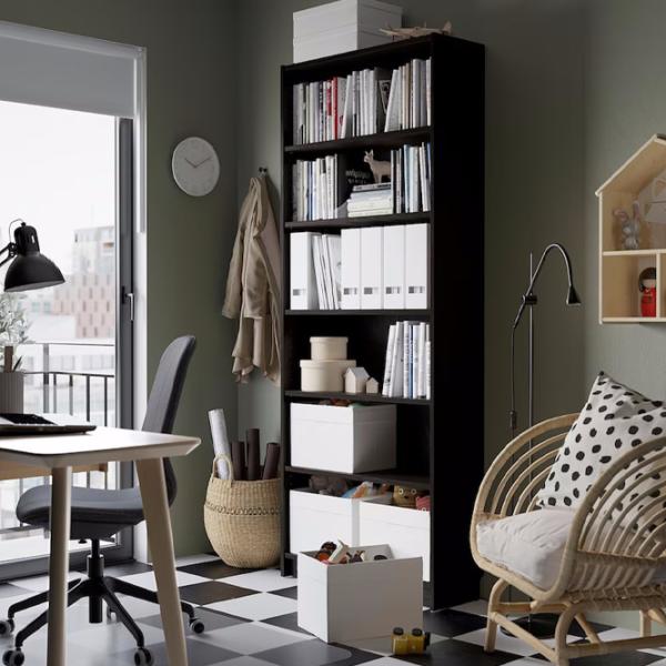 Etajeră Ikea Billy  202 x 80 x 28 cm / PAL / Dark Brown photo 2