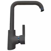 Baterie pentru bucătărie Backer Lena Mono comandă / Pivotantă / Alamă / Inox