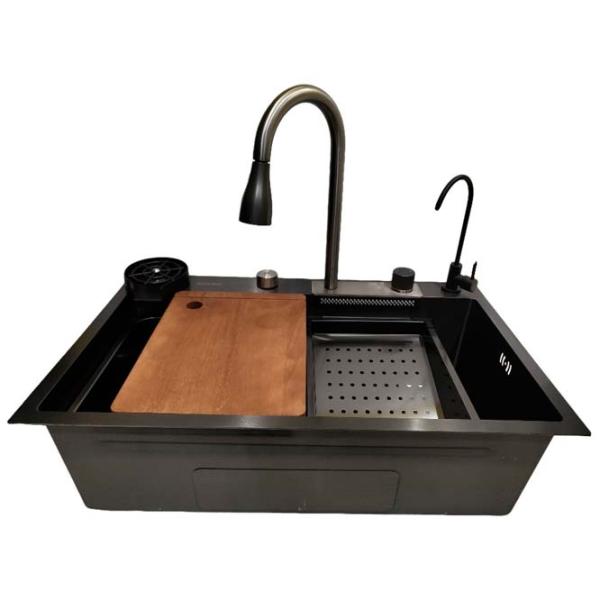 Chiuvetă Backer Optima 750-46070 75 x 46 / Oțel inoxidabil / Black photo 3 Chiuvetă Backer Optima 750-46070 75 x 46 / Oțel inoxidabil / Black photo 3