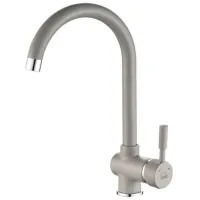 Baterie pentru bucătărie Backer LETE Mono comandă / Pivotantă / Alamă / Inox