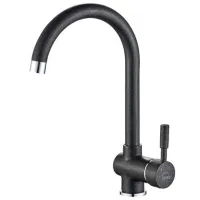 Baterie pentru bucătărie Backer LETE Mono comandă / Pivotantă / Alamă / Inox