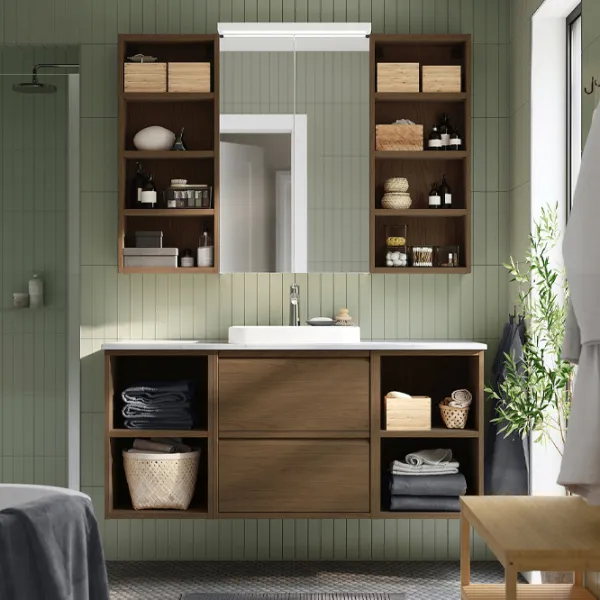 Etajeră Ikea Hagaan 95 x 40 x 15 cm / PAL / Dark Brown photo 5