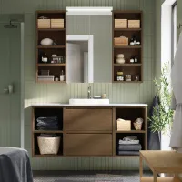 Стеллаж Ikea Hagaan 95 x 40 x 15см cm / ЛДСП / Темно Коричневый photo 5