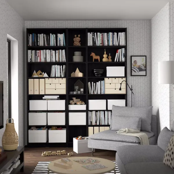 Стеллаж Ikea Billy  237 x 200 x 28см cm / ЛДСП / Черный дуб photo 2