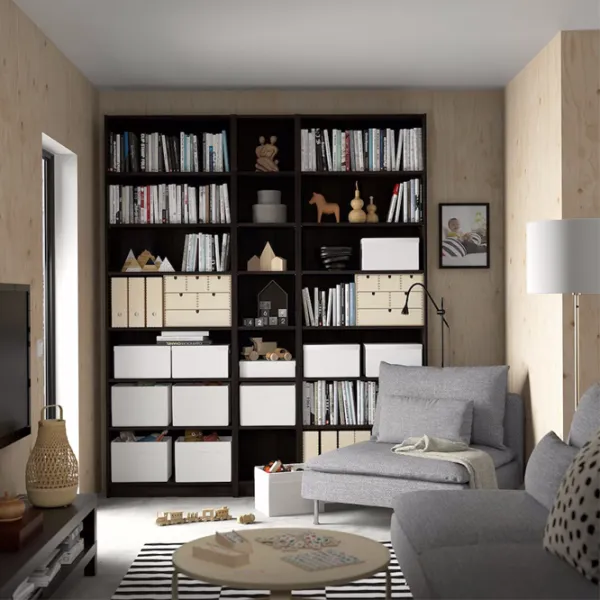 Стеллаж Ikea Billy  237 x 200 x 28см cm / ЛДСП / Темно-коричневого Дуба photo 3