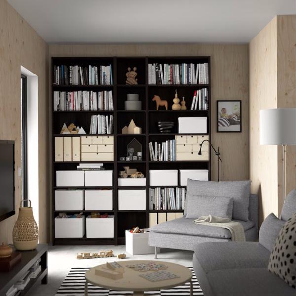 Стеллаж Ikea Billy  237 x 200 x 28см cm / ЛДСП / Темно-коричневого Дуба photo 3