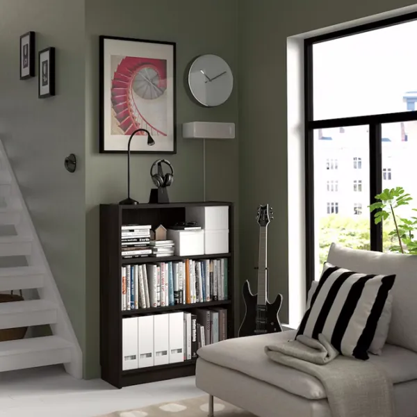 Стеллаж Ikea Billy  106 x 80 x 28см cm / ЛДСП / Темно-коричневого Дуба photo 2