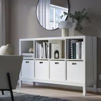 Стеллаж Ikea Kallax 94 x 147 x 39см cm / ЛДСП / White Gloss photo 2