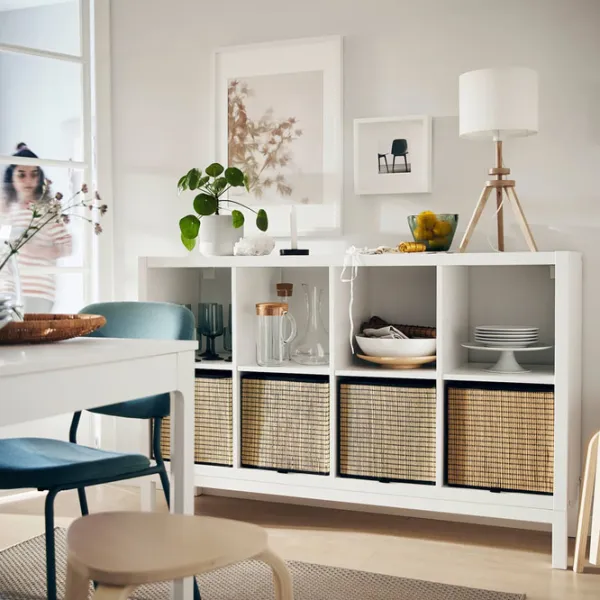 Стеллаж Ikea Kallax 94 x 147 x 39см cm / ЛДСП / White Gloss photo 5