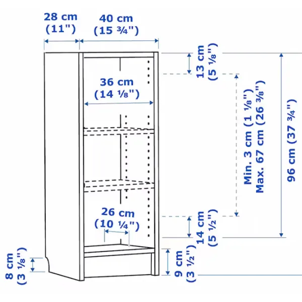 Стеллаж Ikea Billy  106 x 40 x 28см cm / ЛДСП / Черный дуб photo 7