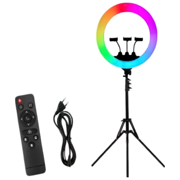 Штатив с круглой лампой Selfie Ring Light MJ56 560 мм Черный photo 8