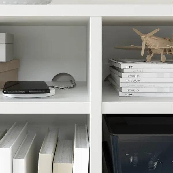 Стеллаж Ikea Vihals 4 90 x 95 x 37см cm / ЛДСП / White photo 4