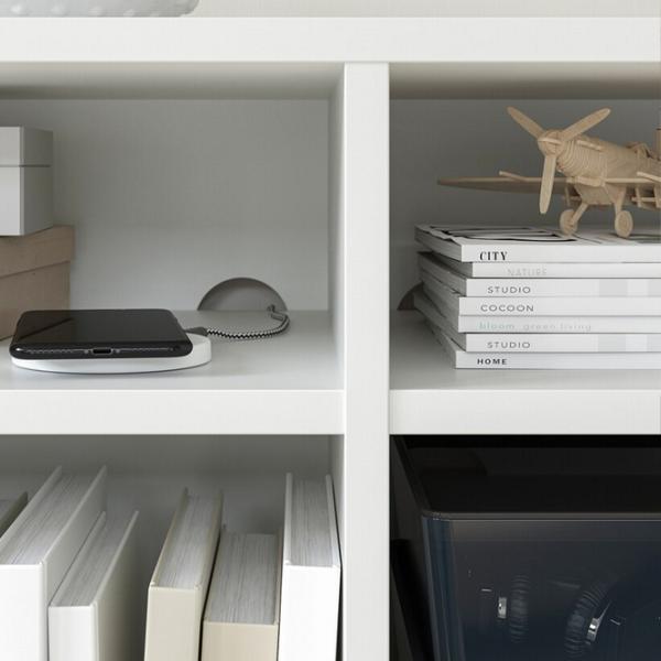 Стеллаж Ikea Vihals 4 90 x 95 x 37см cm / ЛДСП / White photo 4