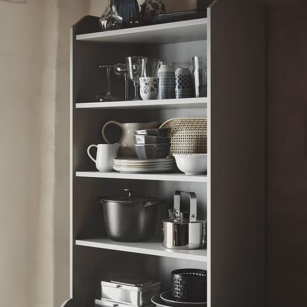 Стеллаж Ikea Hauga 199 x 70 x 46см cm / ЛДСП / Серый photo 4