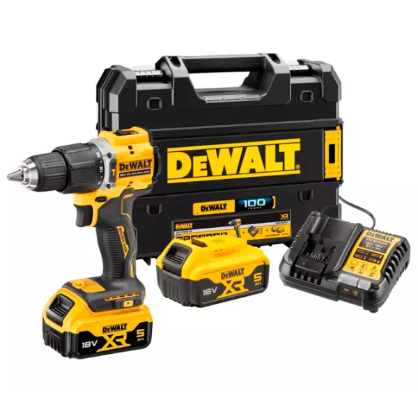 Дрель-шуруповерт Dewalt DCD100YP2T 1650 об/мин photo 1