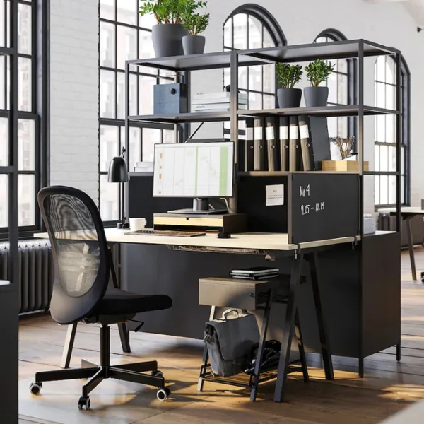 Стеллаж Ikea Trotten 180 x 80 x 55см cm / Металл / Black photo 3