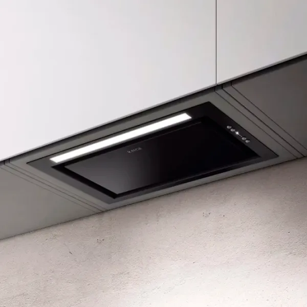 Hotă Elica HIDDEN 2.0 BL MAT/A/52 Încorporabilă/ Black/ Gray photo 2