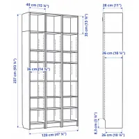 Стеллаж Ikea Billy 237 x 120 x 28см cm / ЛДСП / Черный дуб photo 8