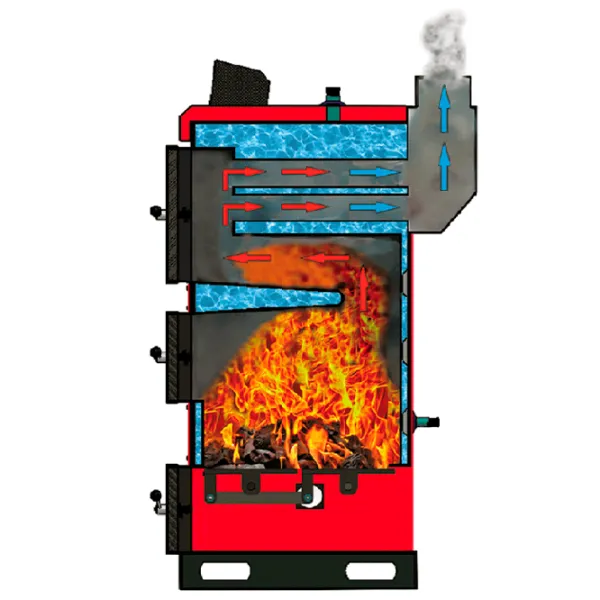 Cazan pe combustibil solid Emtas Standart 41 kW / 410 m² photo 4