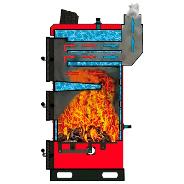 Cazan pe combustibil solid Emtas Standart 93 kW / 930 m² photo 3