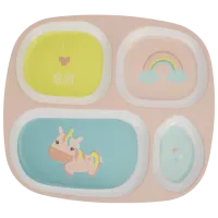 Миска Premaman Unicorn Для девочек / 6+ месяцев / Розовый