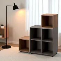 Стеллаж Ikea Eket 107 x 105 x 35см cm / ЛДСП / Oреховый photo 2