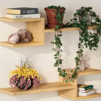 Rafturi Showdeko Fork Shelf Set PAL / Oak photo 3