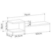Rafturi Showdeko Fork Shelf Set PAL / Oak photo 4