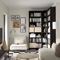 Etajeră Ikea Billy 237 x 136 x 28 cm / PAL / Walnut photo 3