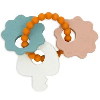 Jucărie pentru dentiție Jollein Birds Keychain de la 3 luni