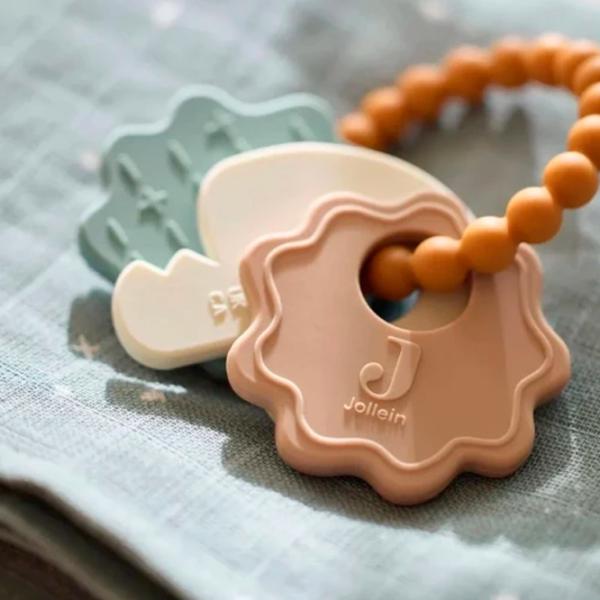 Игрушка для прорезывания зубов Jollein Birds Keychain от 3 месяцев photo 2