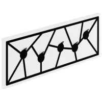 Вешалка Showdeko Trace Hanger ДСП / Белый