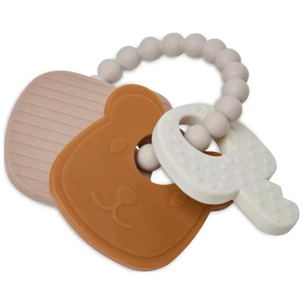 Jucărie pentru dentiție Jollein Teddy Bear de la 3 luni photo 2