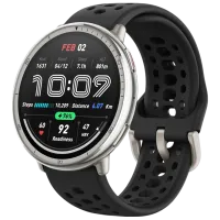 Ceas inteligent Amazfit Active 2 Round  1.32" / 33.5 mm / Silver - Black / 